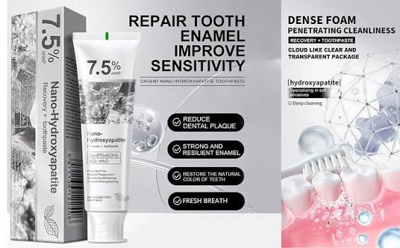 Holydeer Recovery Toothpaste | 7.5% Nano-Hydroxyapatite For Enamel Repair & Whitening - 120Gram